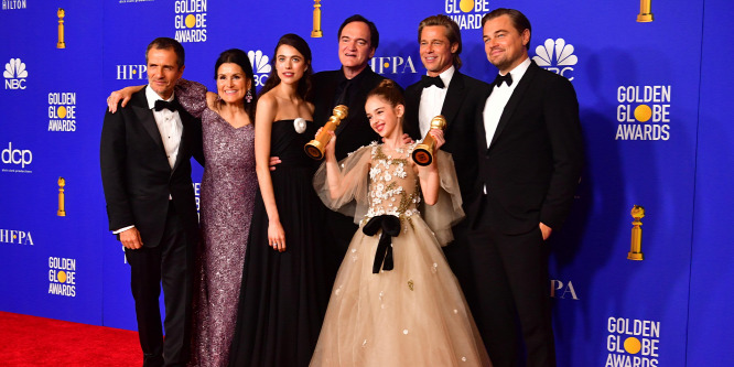 Tarantino Volt egyszer egy Hollywoodja lett a legjobb vígjáték a Golden Globe-on