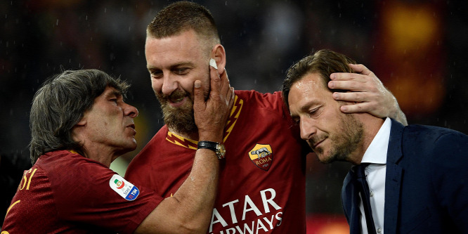 Álruhában ment szurkolni a Roma legendája a Lazio ellen - videó