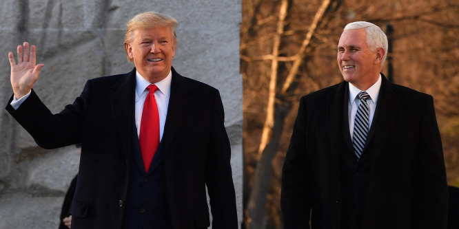 Donald Trump váratlanul megjelent a Martin Luther King-emléknapon