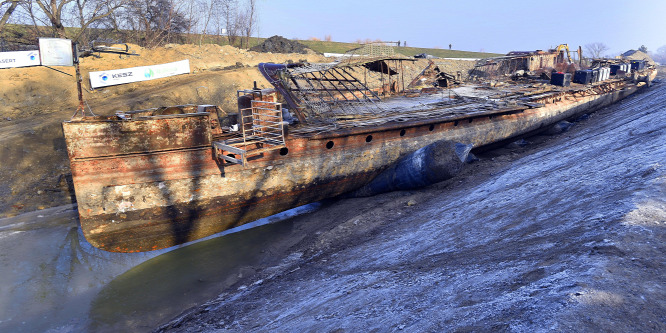 Sikerült a Szke Tisza kiemelése Szegeden - fotó