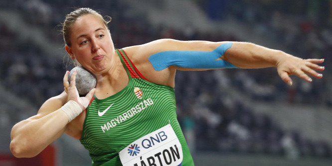 Az olimpiai bronzérmes súlylökő Márton Anita a nyári Eb-re csúcsformába lendülne