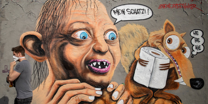 Graffitis művészek a koronavírus ellen: Galéria