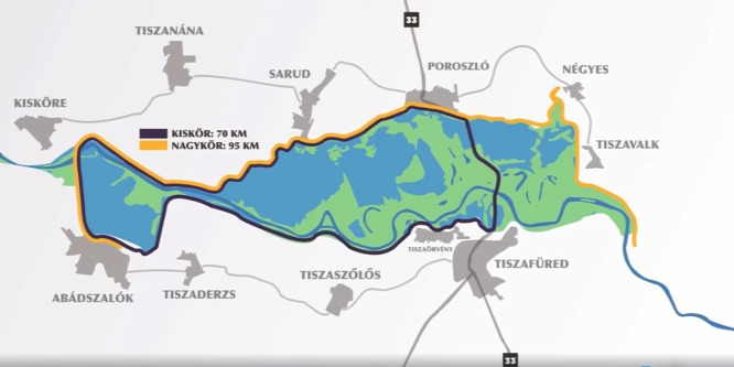 Nyáron már új kerékpárúton közlekedhetünk Tiszafüred és Poroszló között