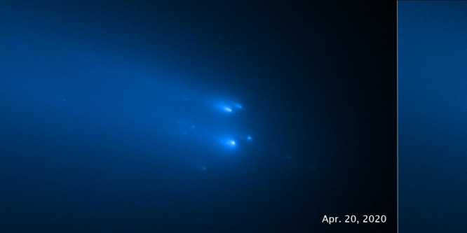A Hubble kamerái előtt haldoklik az Atlas-üstökös