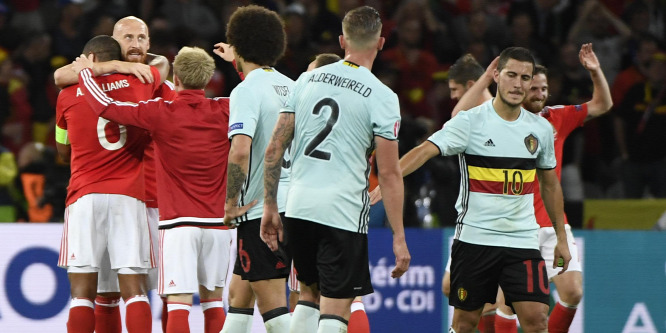 A nagyképű belgákat csodagólokkal ütötte ki az esélytelen Wales