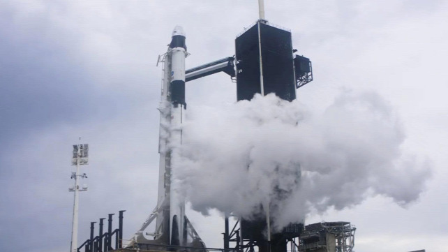 Forrás: MTI/AP/SpaceX/-