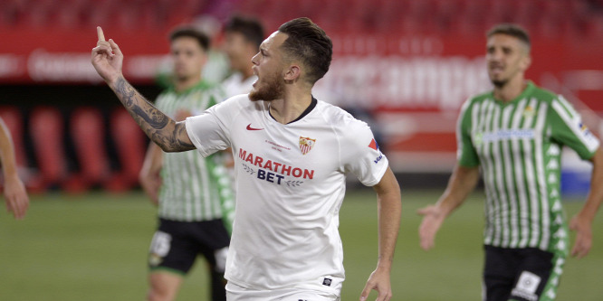 Újraindult a spanyol bajnokság: a Sevilla nyerte a városi rangadót - videó