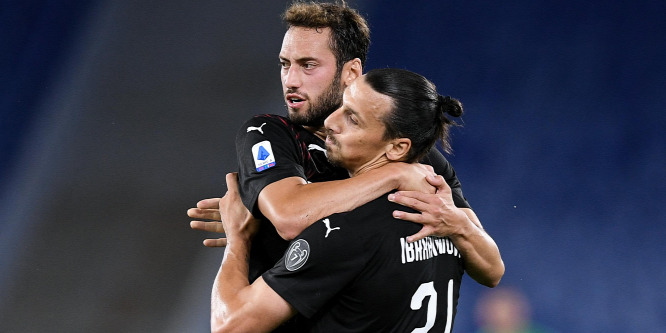 Ibrahimovic szerencsés gólt lőtt, legyőzte a Milan a Laziót - videó