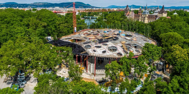 Liget Budapest: elkészült Európa egyik leglátványosabb tetőszerkezete - fotó