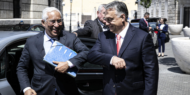 Orbán Viktor a portugál miniszterelnökkel tárgyal