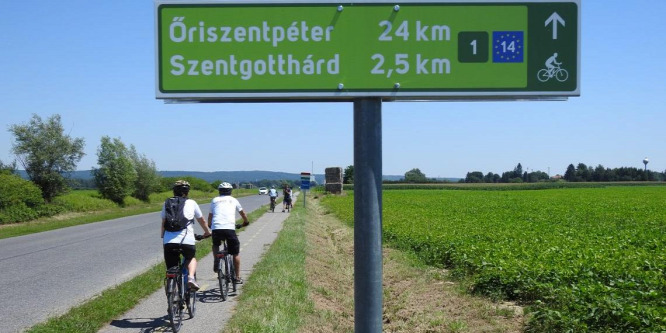 Nemzetközi kerékpárút vezet Szentgotthárdtól a Velencei-tóig
