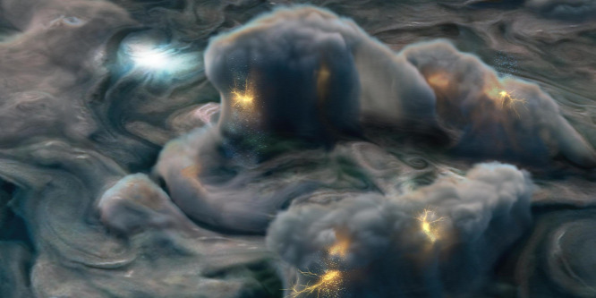 Különös villanásokat látott a Jupiterhez közel repülő szonda