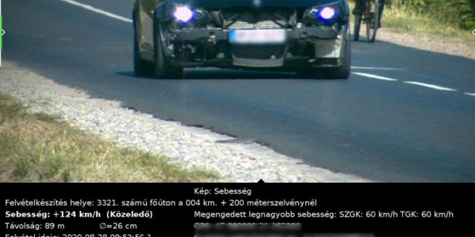 Kétszer mért be a traffipax egy gyorshajtót egy héten belül