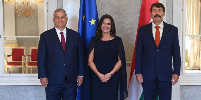 Áder János kinevezte Novák Katalint a családokért felelős miniszterré - fotók