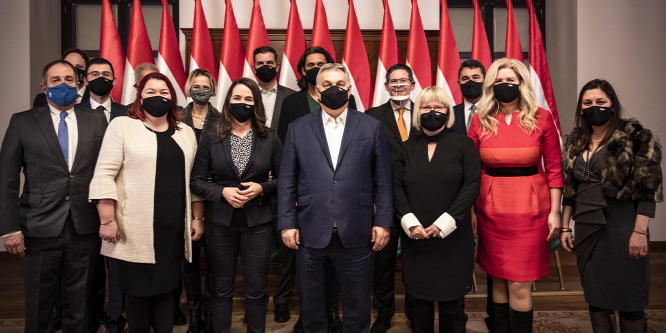 Orbán Viktor a Fidesz-KDNP EP-képviselőit fogadta hivatalában