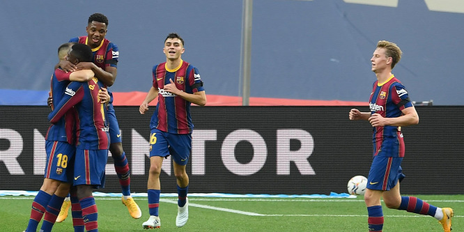 A Real Madrid kiesése után Barcelona-szégyen a Spanyol Kupában - videó