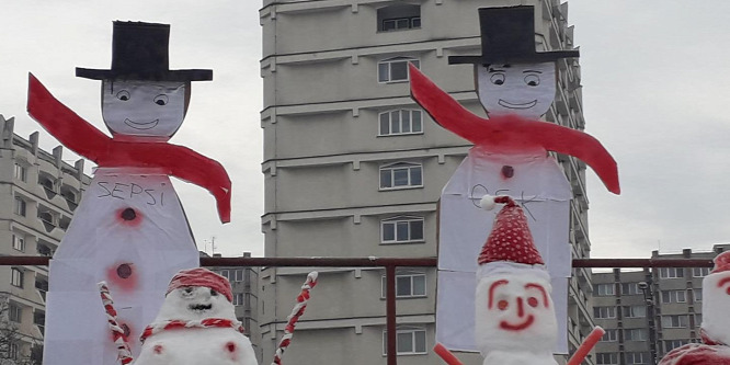 Mintegy 200 hóember szurkolt a Sepsi OSK-nak a szombati bajnokin - fotó