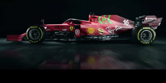 Múltidéző festéssel érkezett a 2021-es F1-es Ferrari