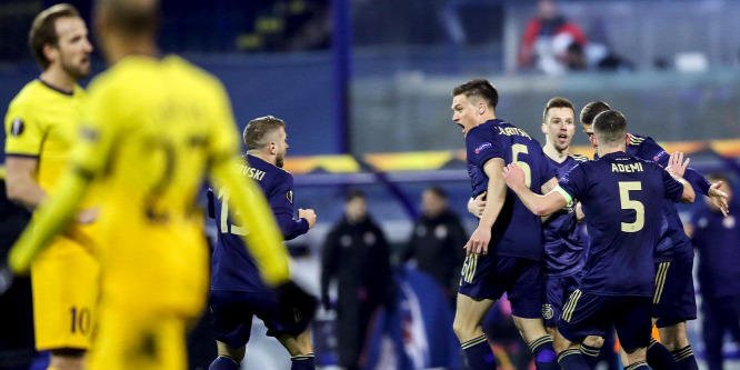 Szenzáció az Európa-ligában: a Dinamo Zagreb kiverte a Tottenhamet - videó