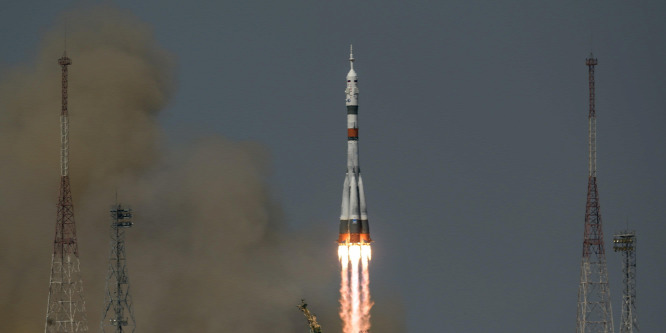 Elstartolt Bajkonurból a Gagarin űrhajó a Nemzetközi Űrállomásra