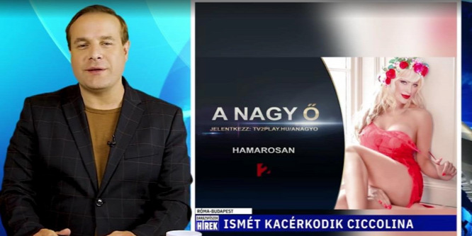 Cicciolina megint ledobja a bugyit, most épp Bagi Iván műsorában