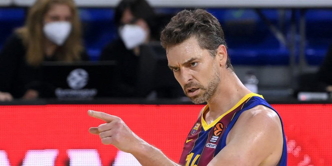 Pau Gasol 9 ponttal tért vissza a Barcelonába - videó