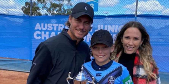Teniszversenyt nyert Lleyton Hewitt 12 éves fia