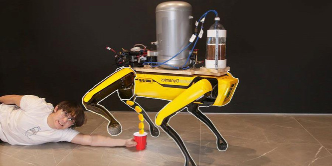 Parancsra pisil sört a híres robotkutya