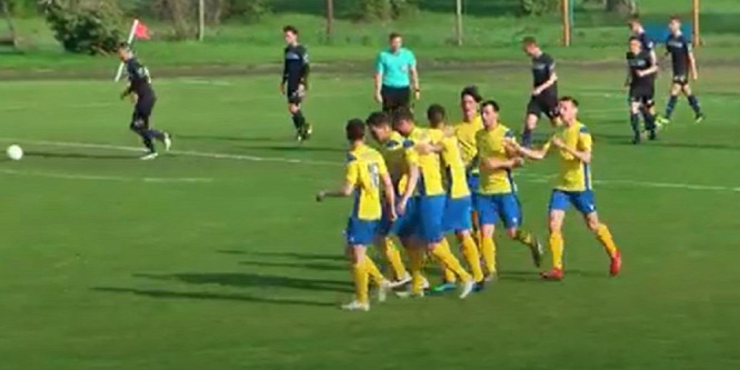 A magyar focimeccsen két gólt is szögletből lőttek a kapuba - videó