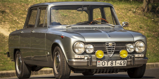 Az első igazi sportlimuzin - Alfa Romeo Giulia 1600 Super (1970) veteránteszt