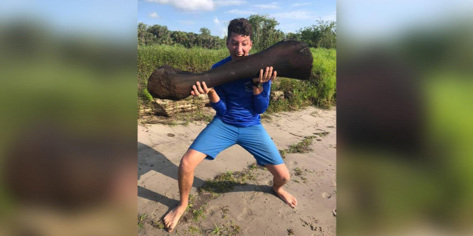 Két búvár véletlenül fedezte fel egy mamut combcsontját