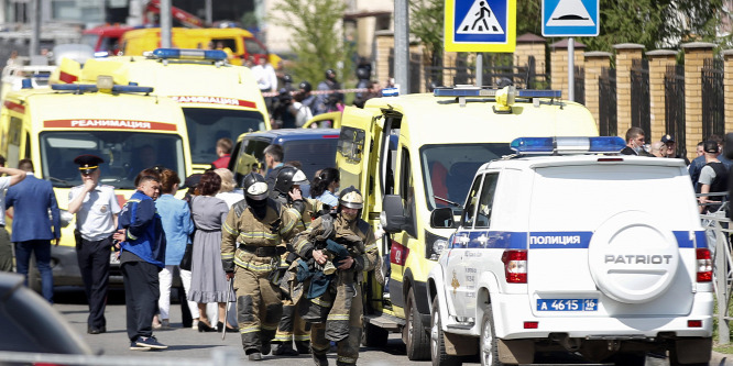 Putyin barbár bncselekménynek nevezte a kazanyi iskolai lövöldözést