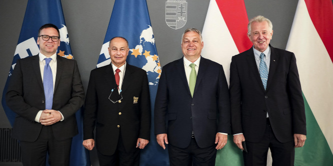 Orbán Viktor fogadta a FINA alelnökét, elnökjelöltjét