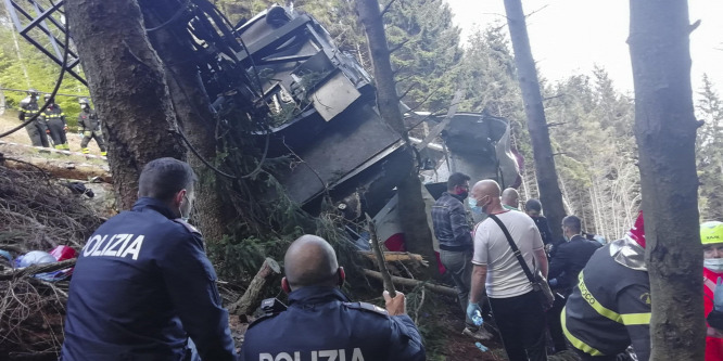 Lezuhant egy felvonó Észak-Olaszországban, tizennégyre ntt a halottak száma