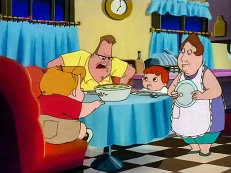 Egy átlagos vacsora Louiéknél.
