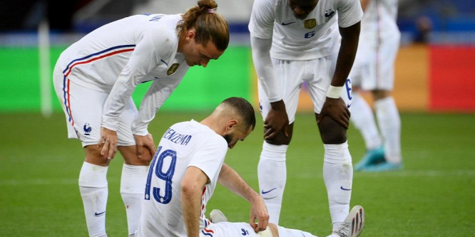 Benzema megsérült a franciák felkészülési meccsén