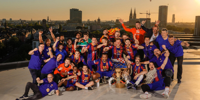 Nem mindennapi helyen ünnepelték meg a BL-győzelmet a Barcelona kézisei