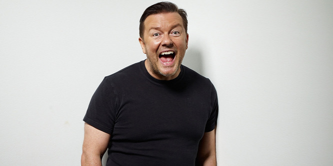 Ricky Gervais: „Legyél boldog! Rettenetesen lehet idegesíteni vele a negatív embereket"