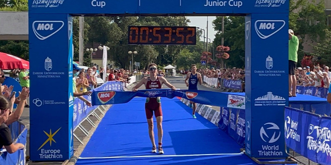 Lehmann Csongor nyerte a tiszaújvárosi triatlon Európa-kupát