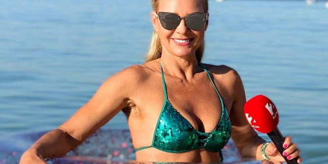 Apró bikiniben vészeli át a hőséget Barta Sylvia - fotók