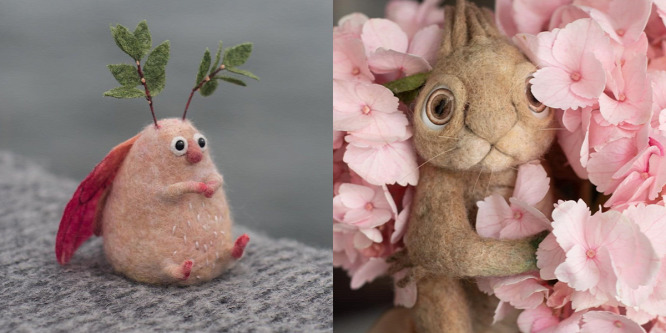 Miniatűr kisállatok, misztikus lények: ez a fiatal lány bármit megalkot gyapjúból - Galéria