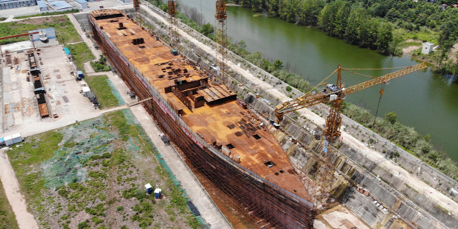 Rozsda eszi a Titanic élethű másolatát Kínában - képek