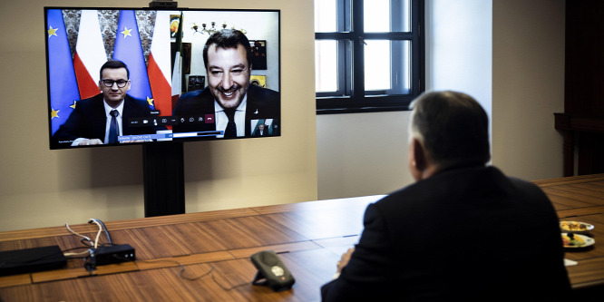 Orbán Viktor új európai politikai csoport létrehozásáról tárgyalt Salvinivel és Morawieckivel