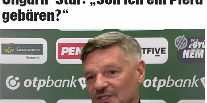 „Mit csináljak? Szüljek egy lovat?” - Horváth Ferenc kirohanására külföldön is felfigyeltek