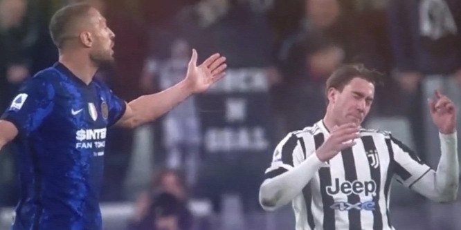 Hatalmasat színészkedtek a Juventus sztárjai az Inter elleni rangadón - videó