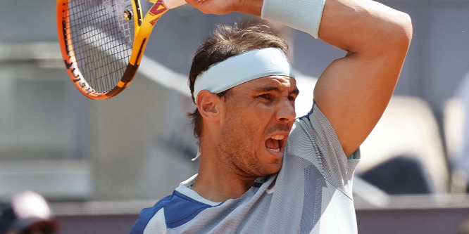 Elképesztő csatában jutott tovább Rafael Nadal a madridi tenisztornán