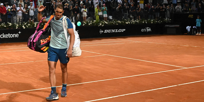 Meglepetésre Nadal már a nyolcaddöntőben kiesett a római tenisztornán