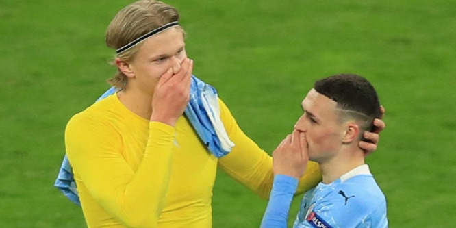 Medve módjára, pokoli étvággyal eszik - Guardiolának még lehet gondja Haalanddal