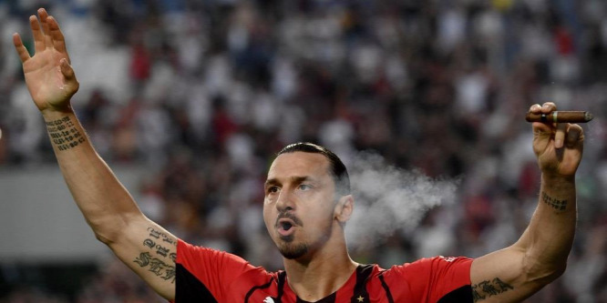 Ibrahimovic pezsgővel és szivarral ünnepelte a Milan bajnoki címét - videó