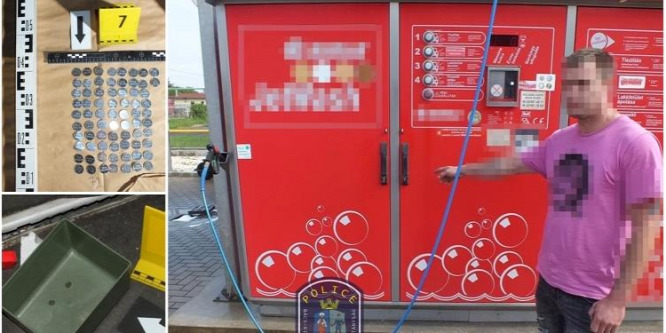 Autómosó automatákat tört fel egy férfi